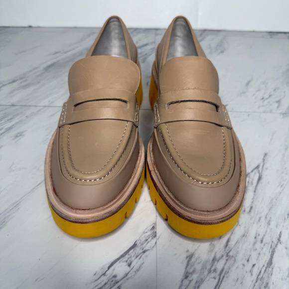 Oncept Seoul Oak Citrus Orange Lug Sole Loafer 8 1/2 - Picture 10 of 14